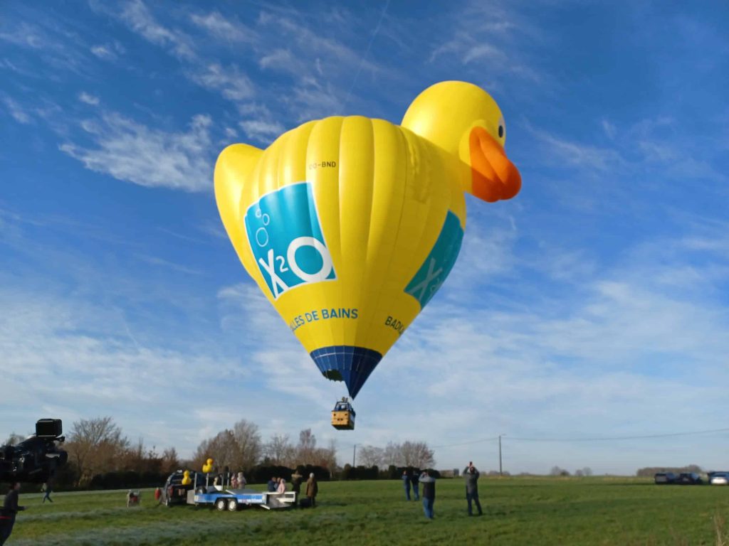 eend luchtballon Vlaamse Ardennen